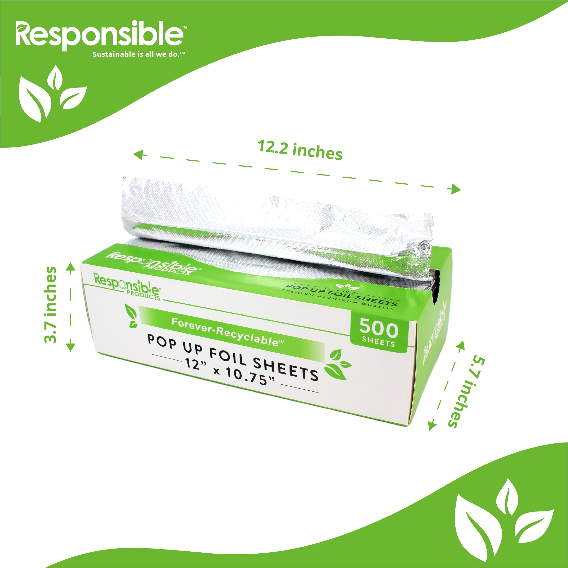 12 x 10.75 Inch Pop-Up Foil Sheets