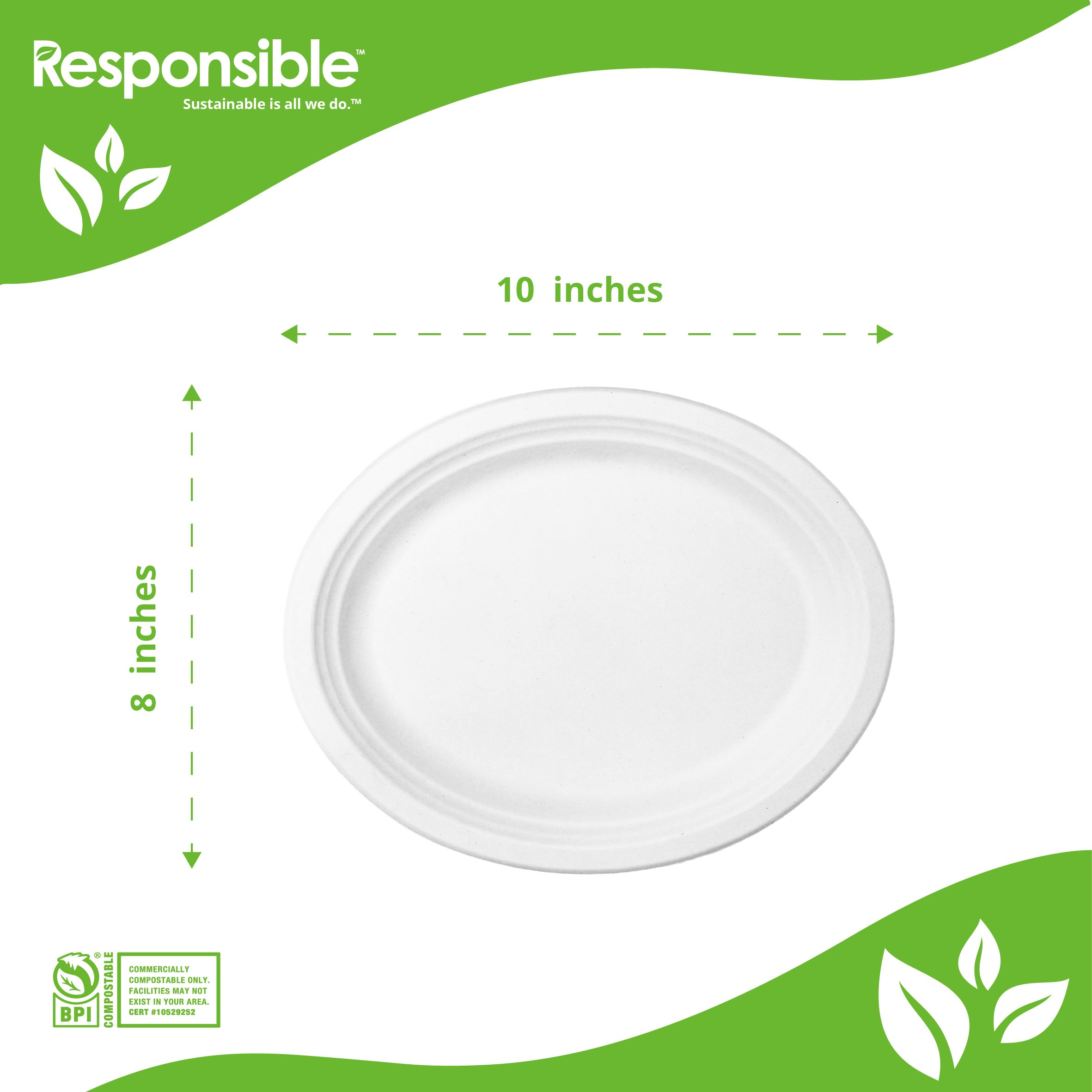 10 x 8 Inch Oval Platter