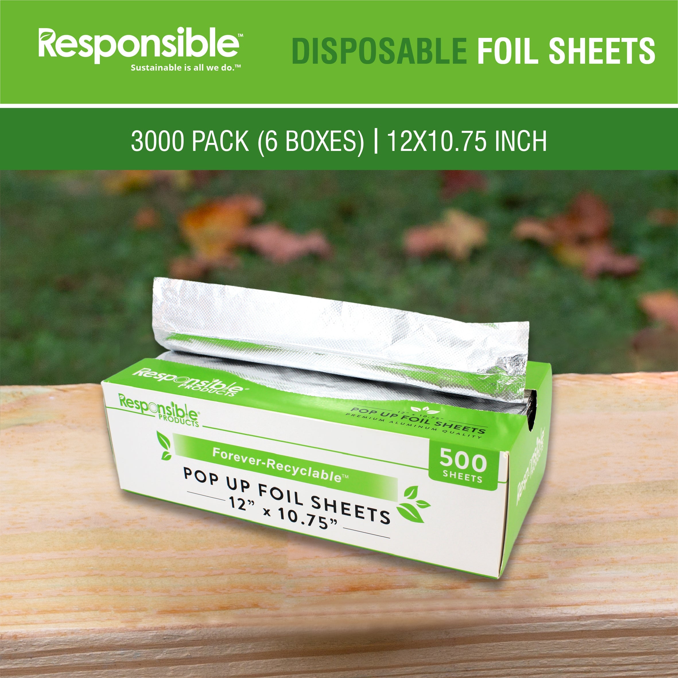 12 x 10.75 Inch Pop-Up Foil Sheets
