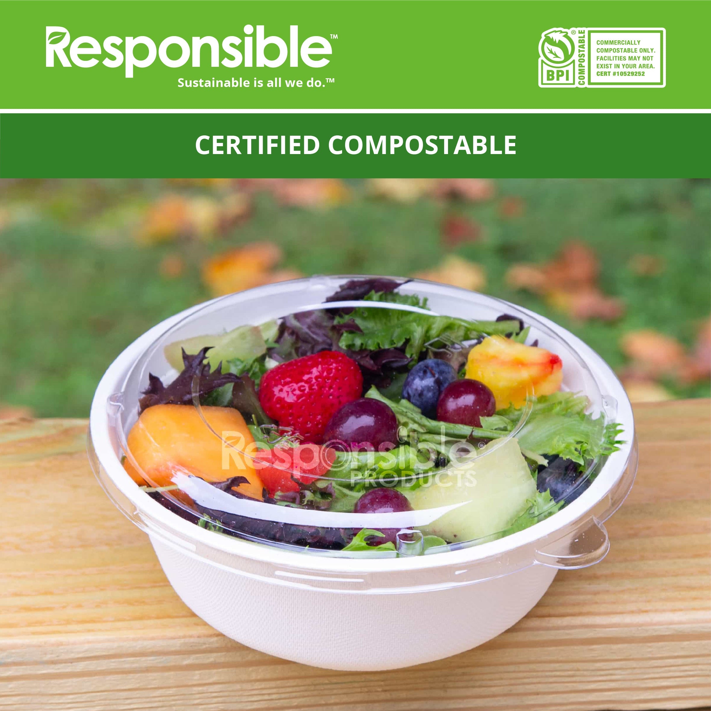 Compostable 40 oz Molded Fiber Bowls White