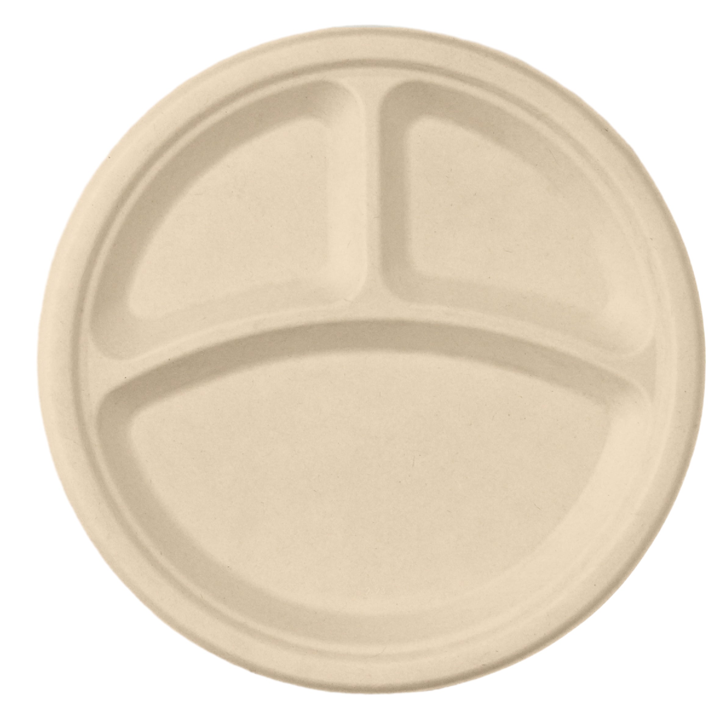 10 Inch 3-Compartment Plates
