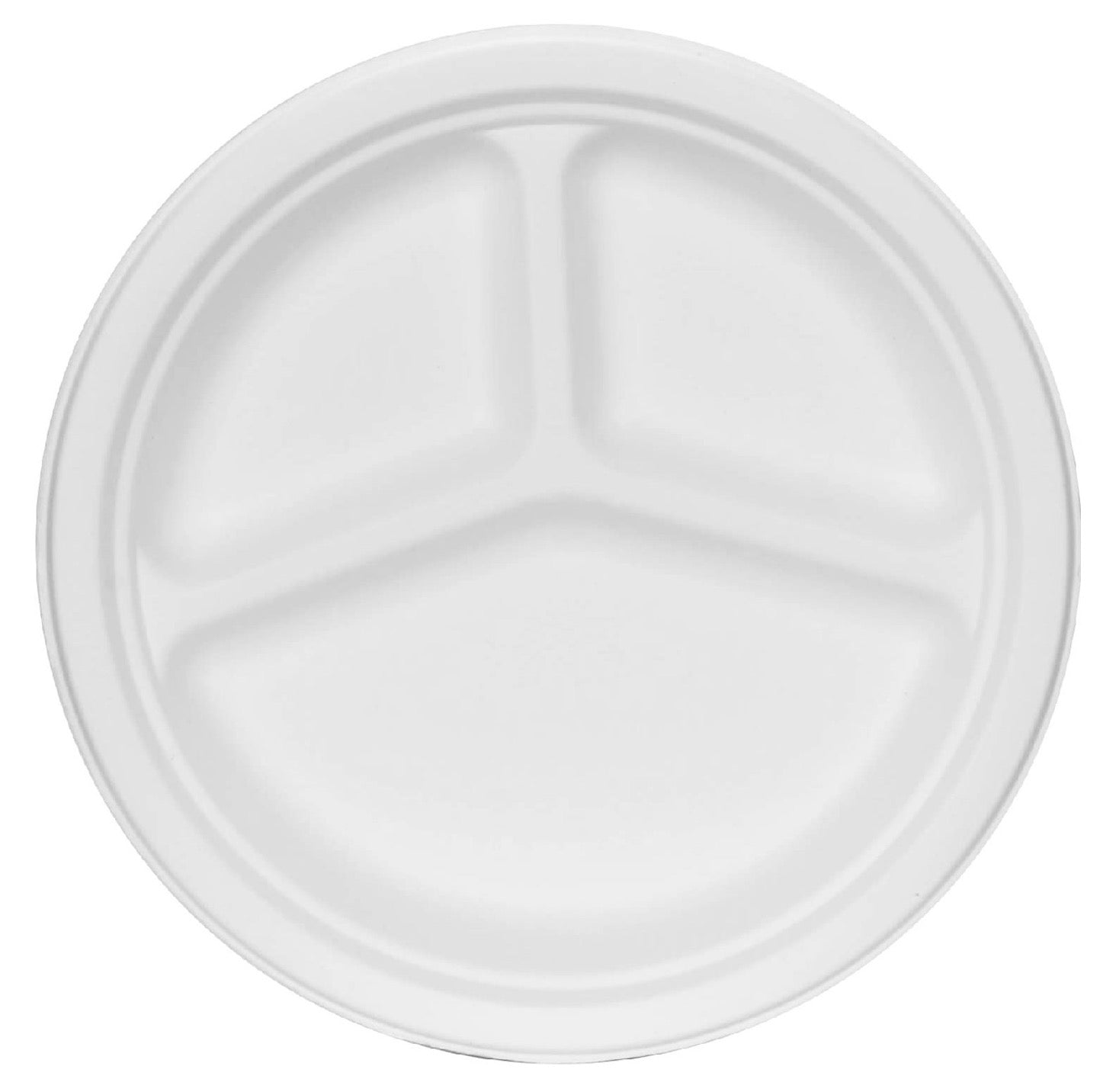 10 Inch 3-Compartment Plates