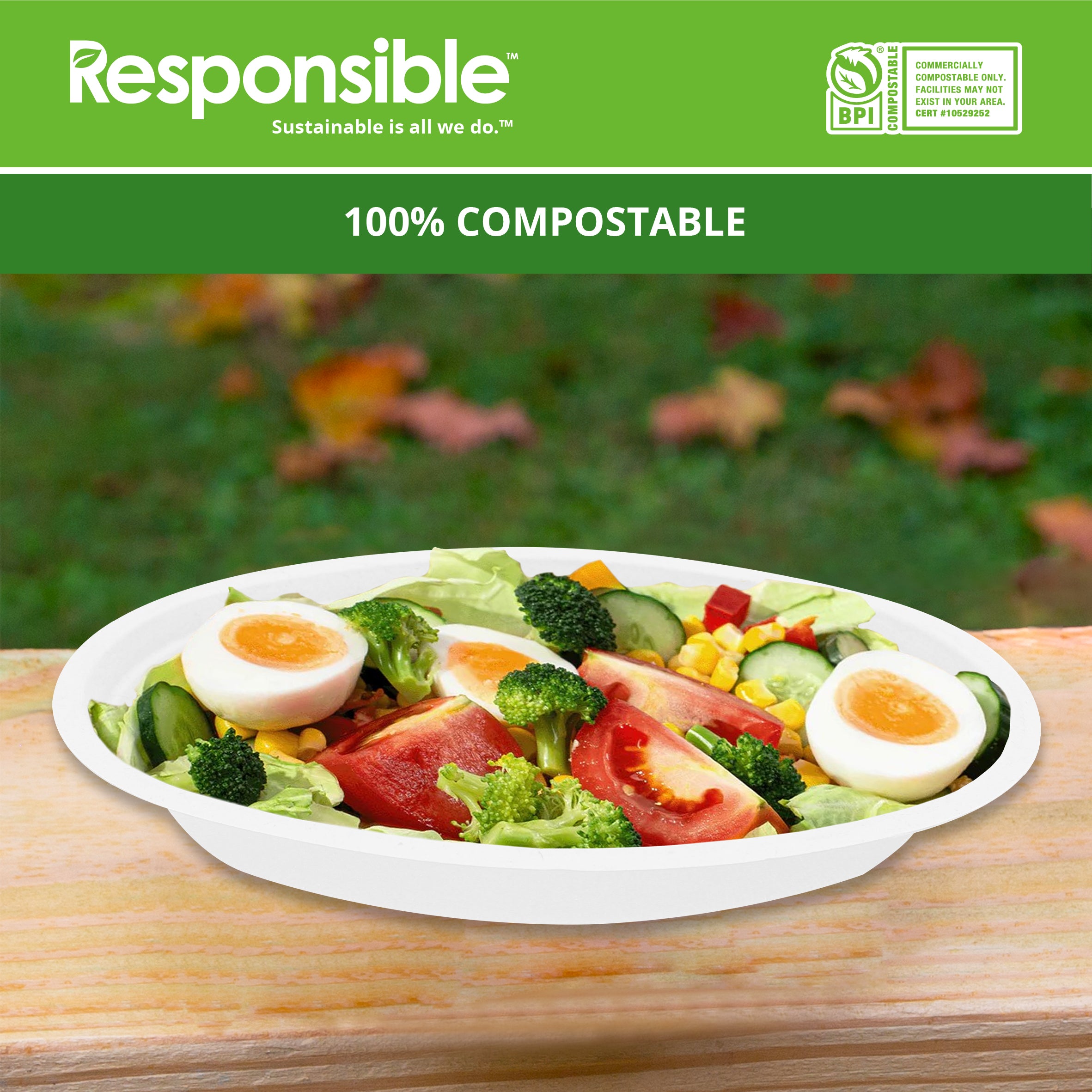 Compostable 28 oz Burrito Bowl (White)