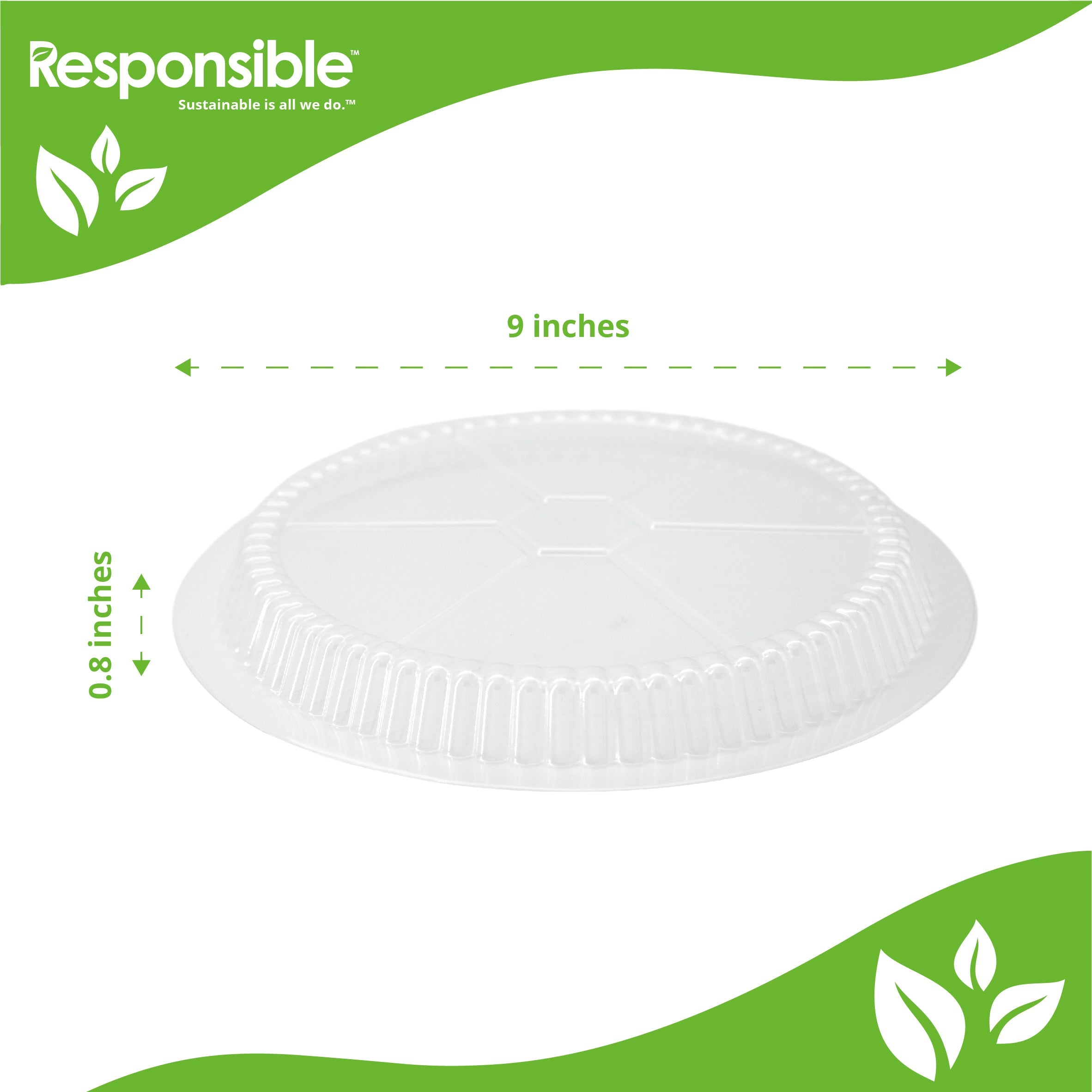 Clear Lids for 9 Inch Round Aluminum Cake Pie Pans