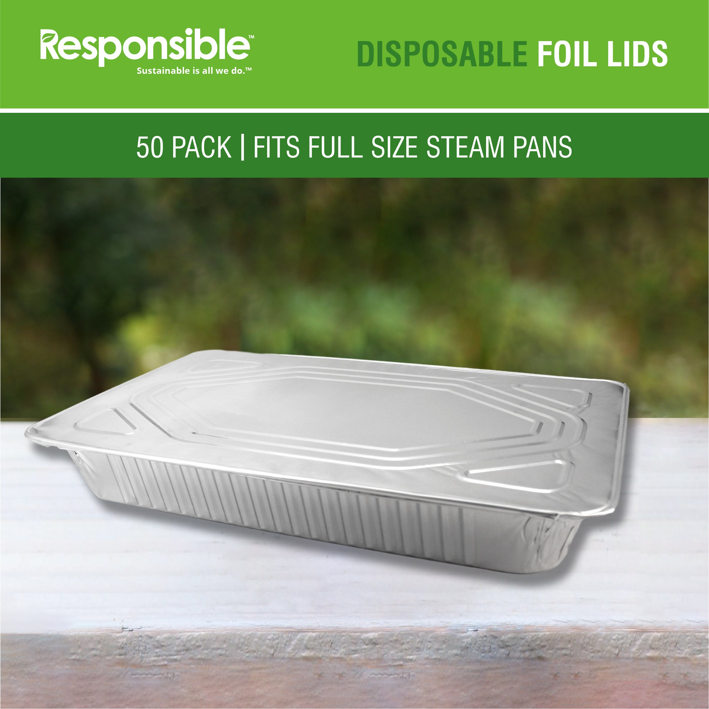 Aluminum Lids for Full-Size Steam Table Pans