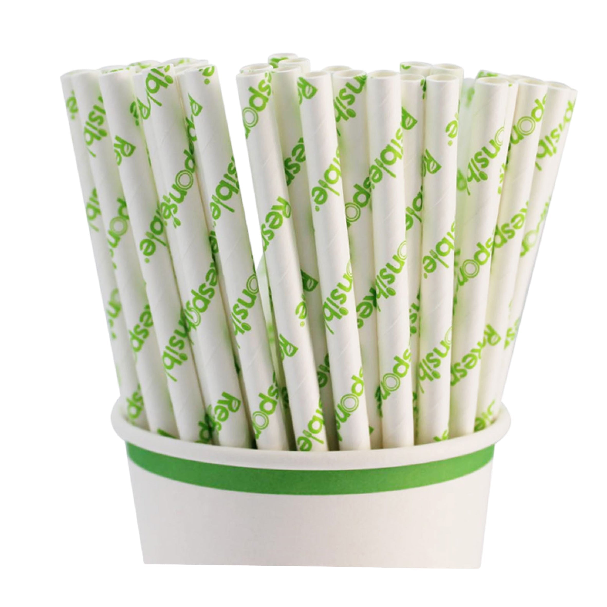 Compostable 10 Inch Paper Straws