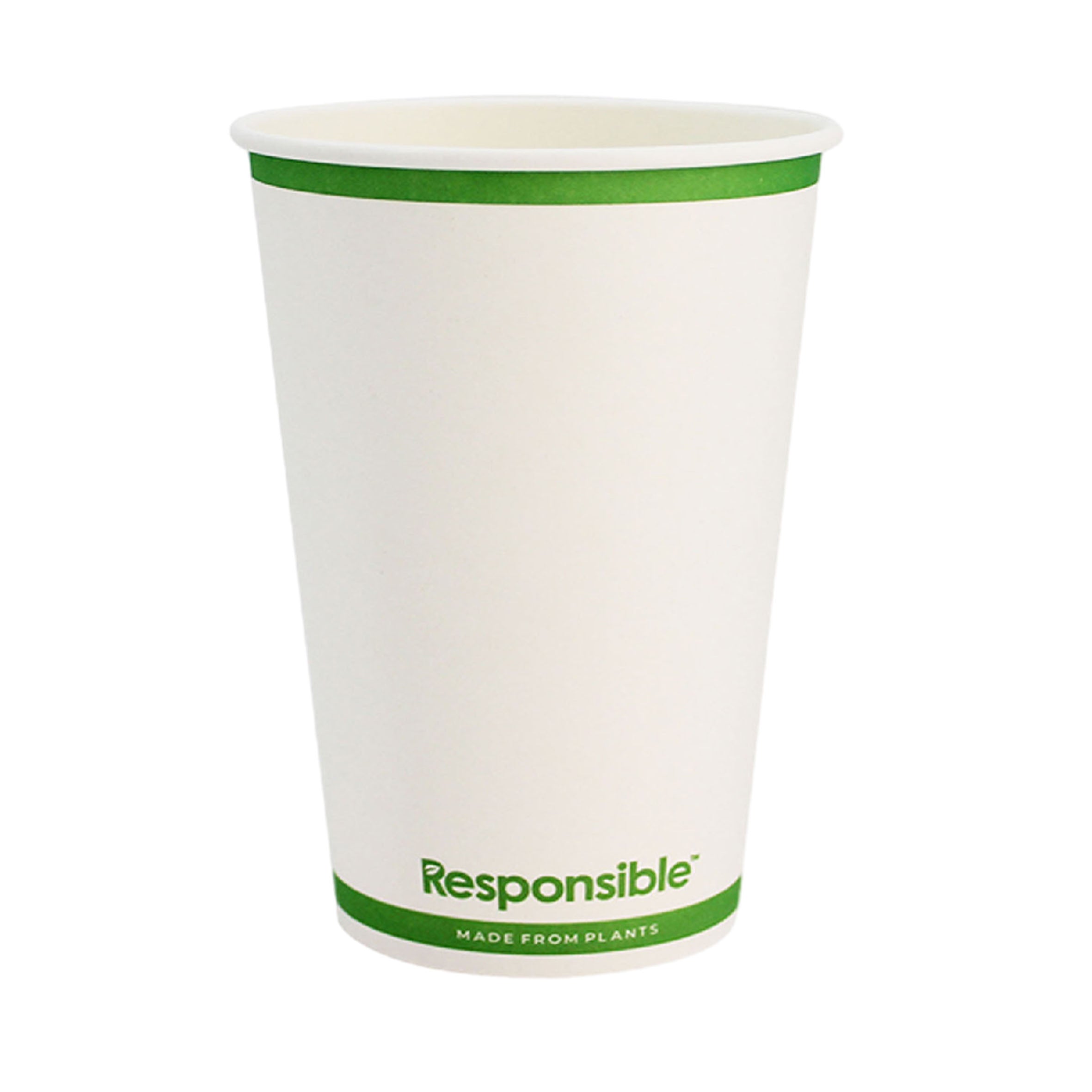 Compostable 12 oz Paper Hot Cups