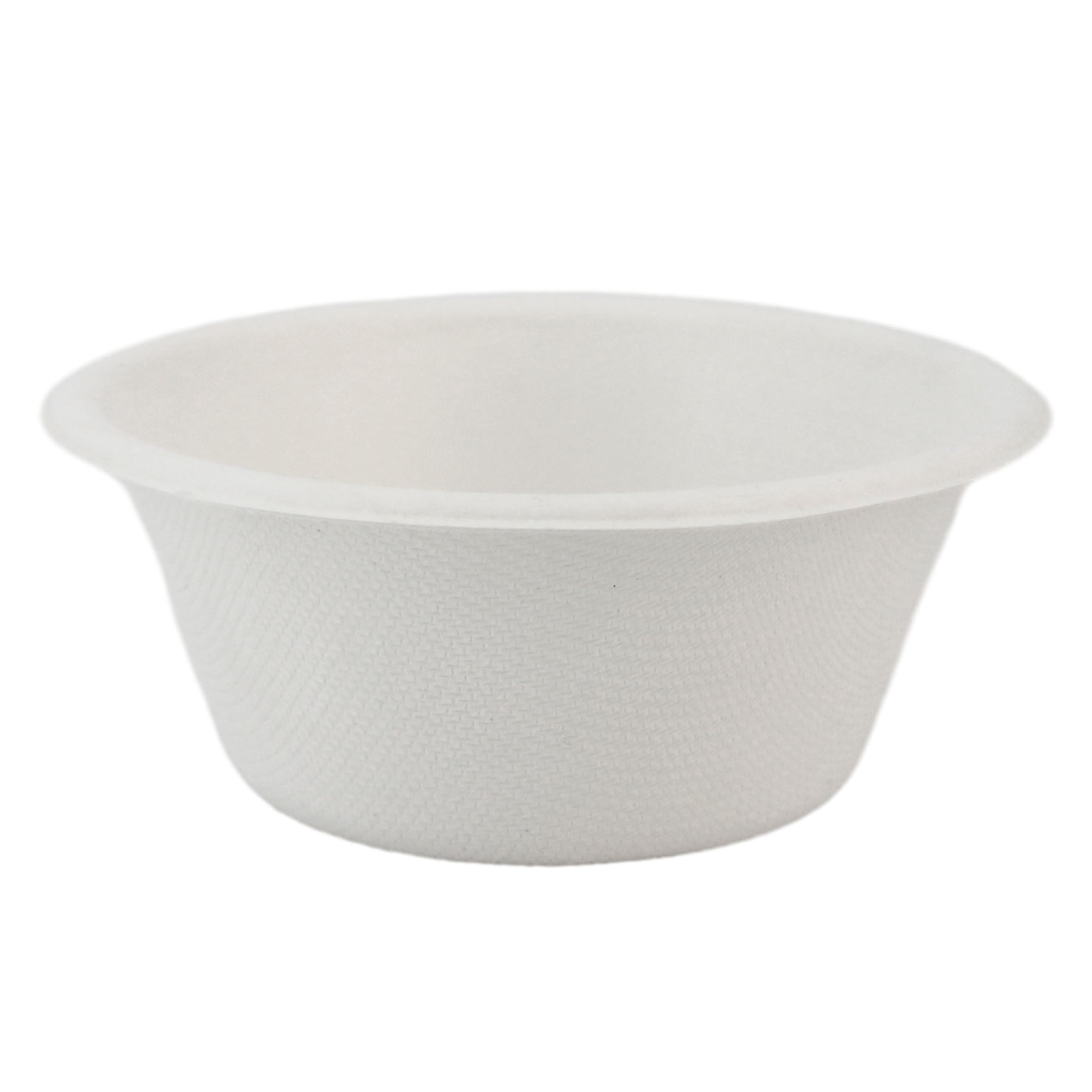 Compostable 8 oz Molded Fiber Bowls White