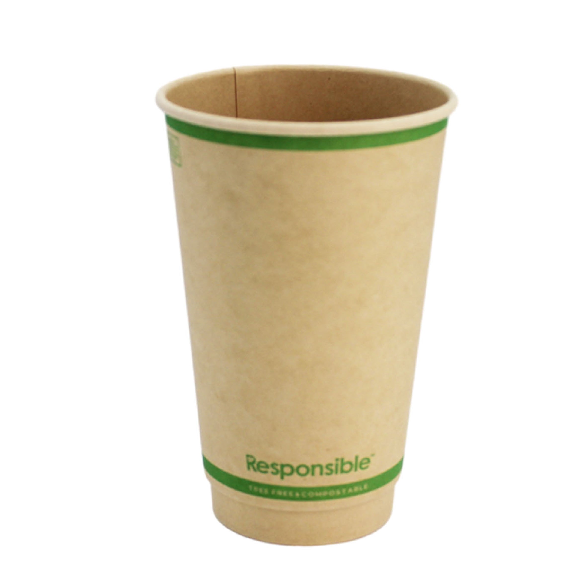 Compostable 16 oz Smooth Insulated Paper Hot Cups – Responsible Products