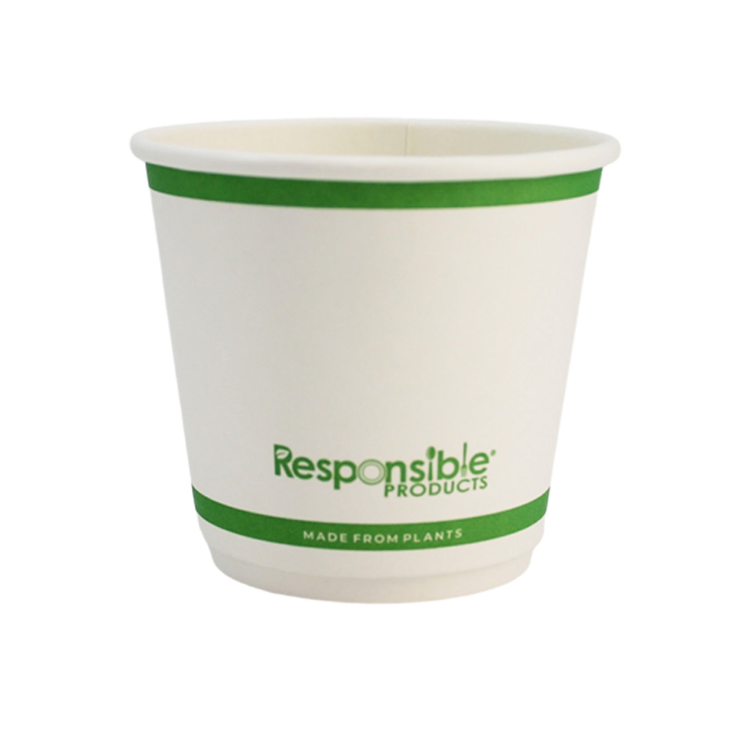Compostable 8 oz Smooth Insulated Paper Hot Cups – Responsible Products