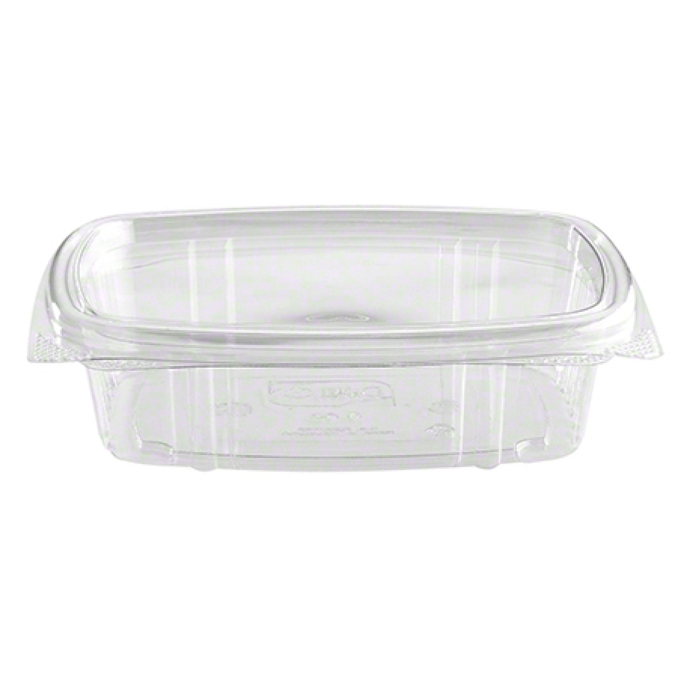 Dcli Contianer Compostable 8 oz Clear hinged deli containers – Responsible Products