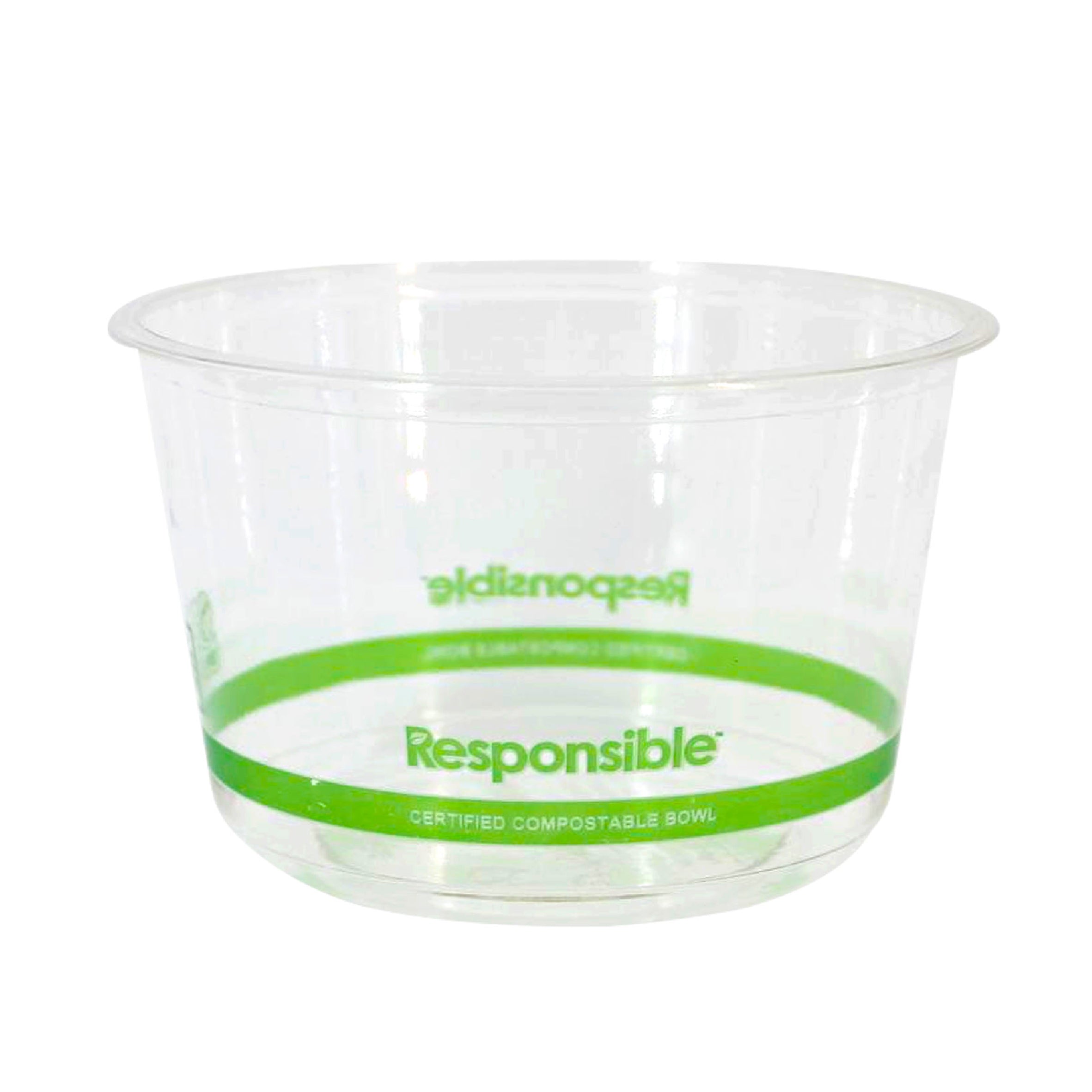 Compostable 16 oz Clear Round Deli Container