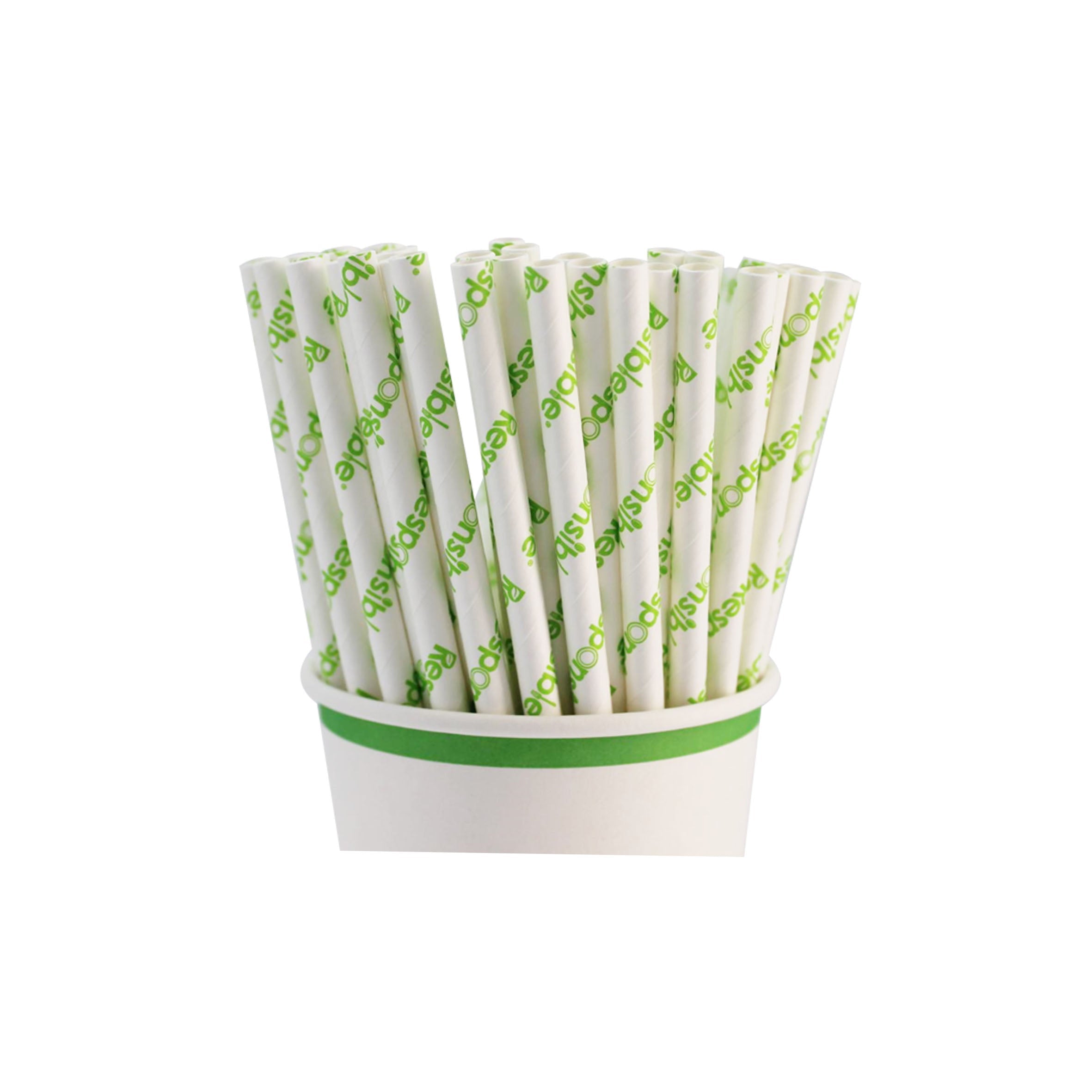 Compostable 8 Inch Paper Straws