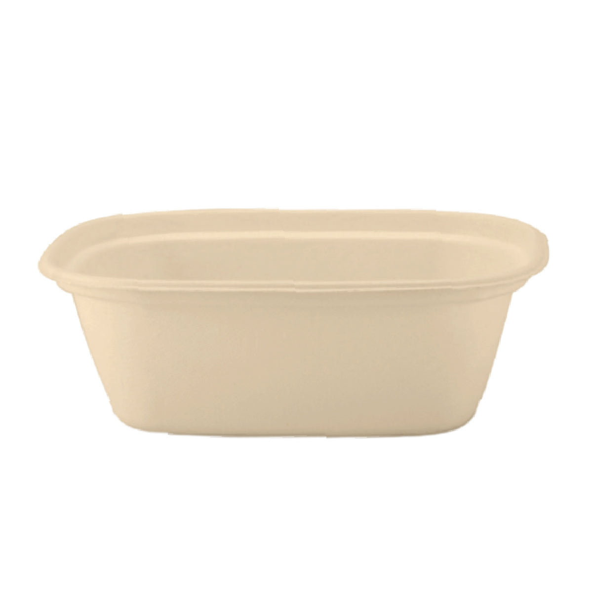 Long Rectangular Container Bowl Compostable 48 oz Rectangle Bowls Brown – Responsible Products